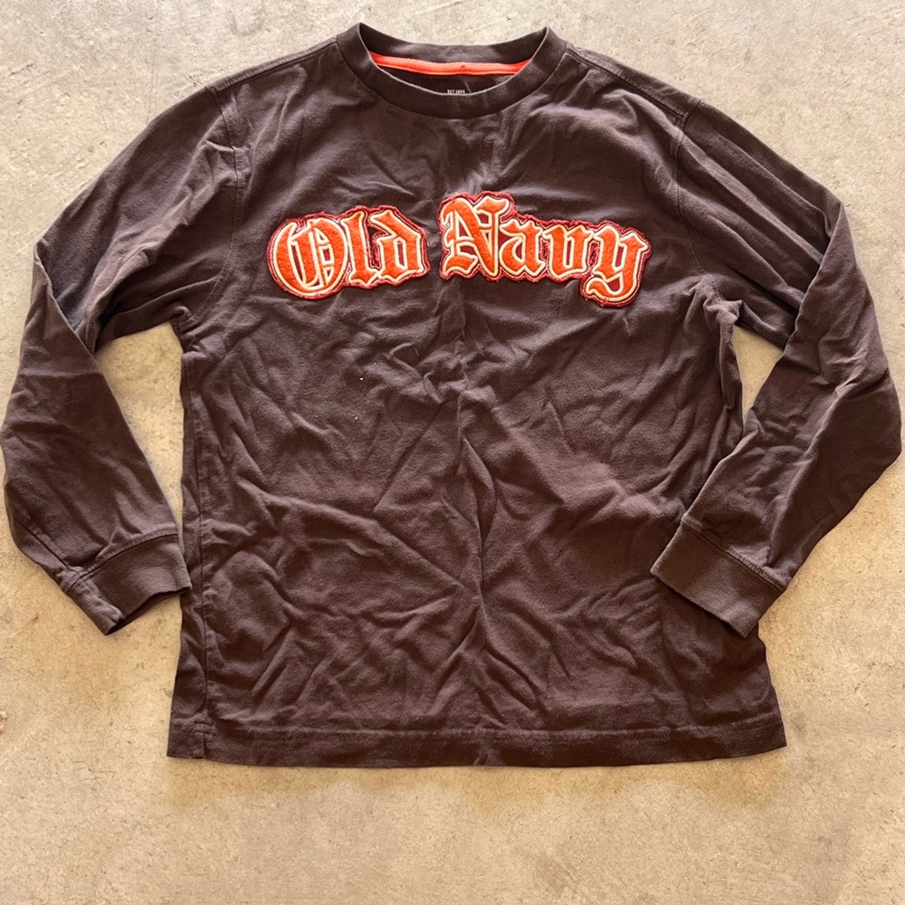 Old Navy Brown Long Sleeve Shirt
